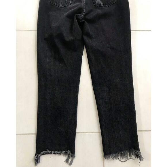 Carmar Distressed High Waist Button Fly Crop Cut Off Jeans - Picture 9 of 10